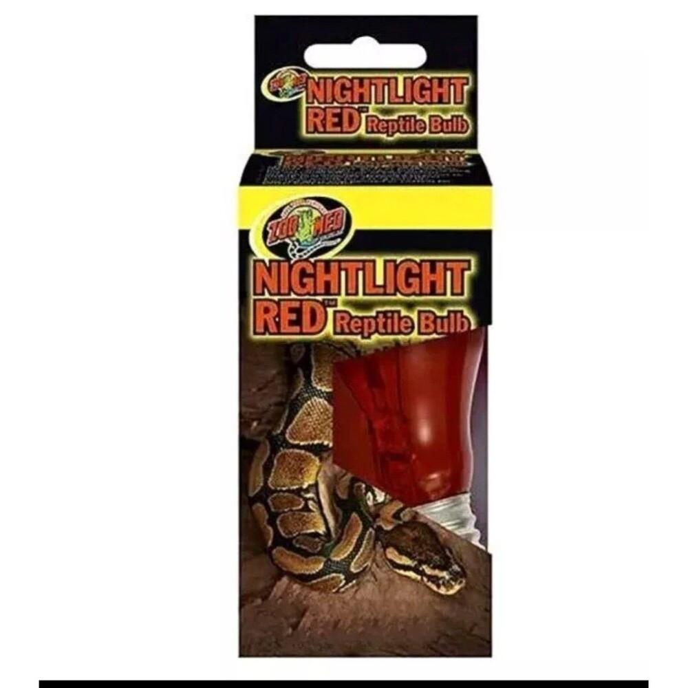 Heat Bulb New Zoo Med Nightlight Red Reptile 60 WattHeat Lizard
